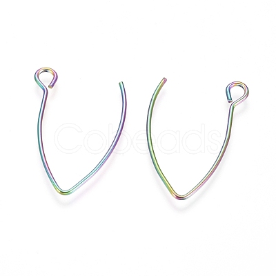 Ion Plating(IP) 304 Stainless Steel Earring Hooks STAS-L216-03A-M-1