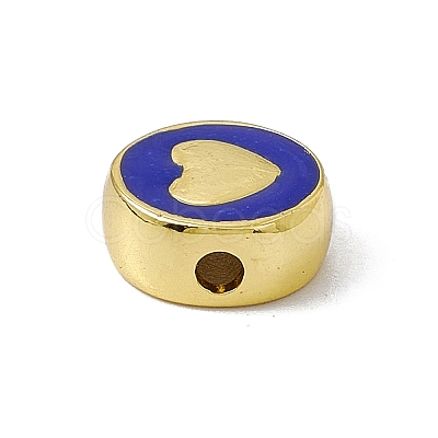 Brass Enamel Beads KK-F814-06G-03-1