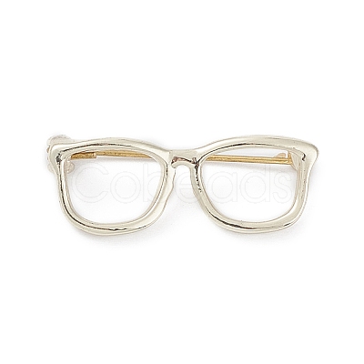 Alloy Eyeglasses Frame Brooch Pin JEWB-M027-03LG-1