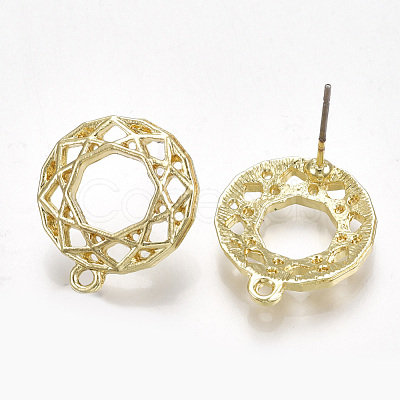 Alloy Stud Earring Findings X-PALLOY-T065-14-1