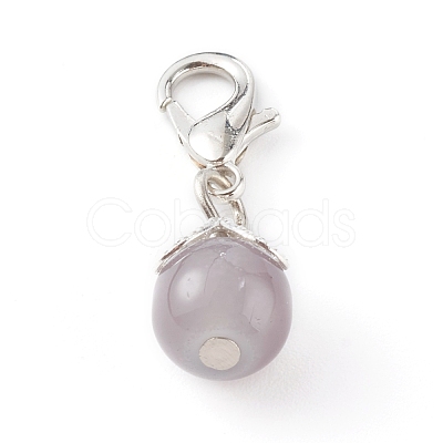 Imitation Jade Glass Pendants HJEW-JM00461-1