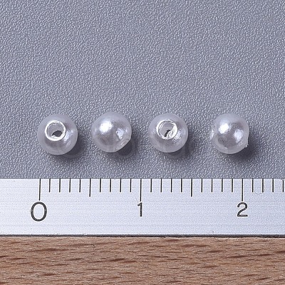 Imitated Pearl Acrylic Beads PACR-4D-1-1