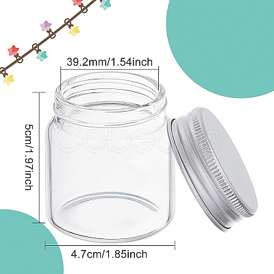 Mini Glass Bottles with Aluminum Cap Screw Top Lids CON-BC0006-07-1