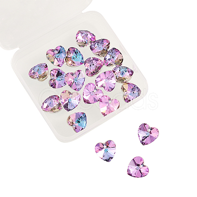 20Pcs Electroplate Glass Charms GLAA-CJ0001-28-1