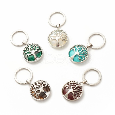 Synthetic & Natural Stone Keychain KEYC-JKC00313-1