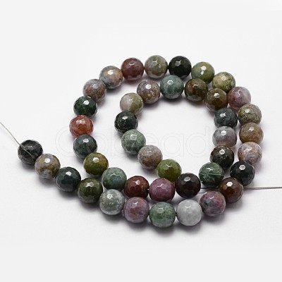 Natural Indian Agate Beads Strands X-G-D840-51-6mm-1