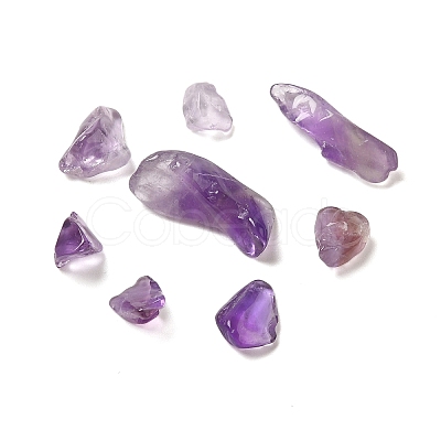 Natural Amethyst Chip Beads G-Q193-02A-1