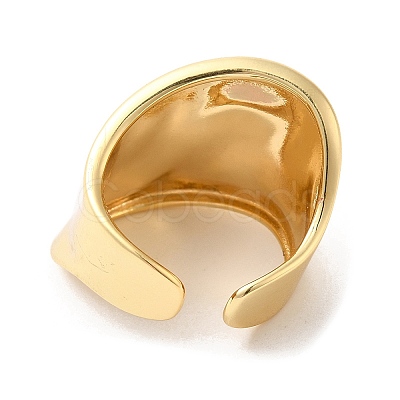 Brass Open Cuff Rings X-RJEW-P098-22G-1