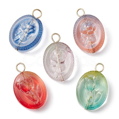 Transparent Glass Pendant PALLOY-JF02256-1