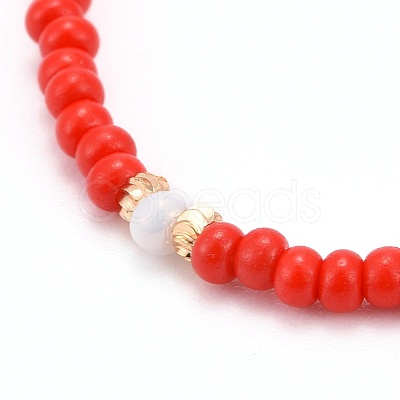 Glass Seed Beads Stretch Bracelets BJEW-JB06294-1