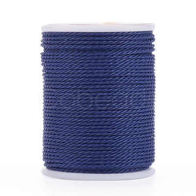 Round Waxed Polyester Cord YC-G006-01-1.0mm-21-1