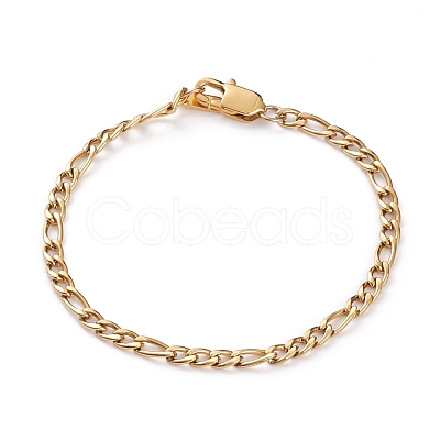 Men's 304 Stainless Steel Figaro Chains BJEW-JB05840-02-1