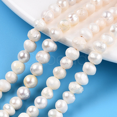 Natural Cultured Freshwater Pearl Beads Strands X-PEAR-N013-05H-1