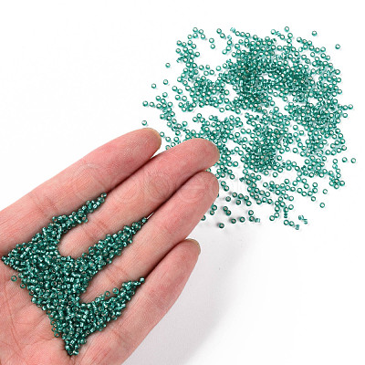 11/0 Grade A Transparent Glass Seed Beads X-SEED-Q007-F50-1