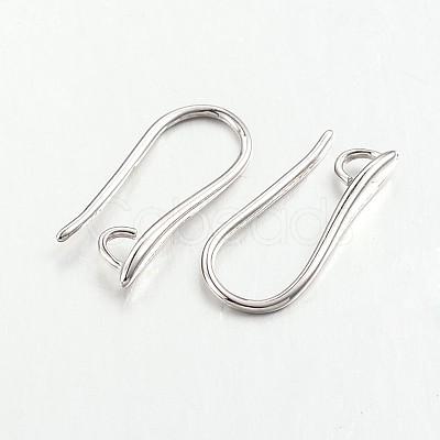 Brass Earring Hooks for Earring Designs X-KK-M142-02P-RS-1