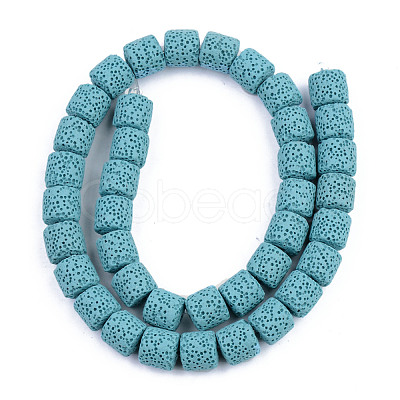 Synthetic Lava Rock Beads Strands G-S359-171J-1