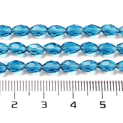 Glass Beads Strands GLAA-R024-6x4mm-4-1