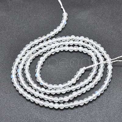 Natural Rainbow Moonstone Beads Strands G-M353-36A-2mm-1