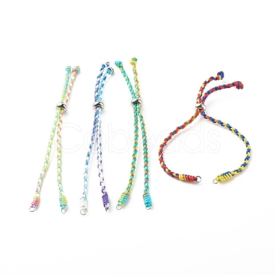 Braided Nylon Thread Bracelet AJEW-JB01123-1