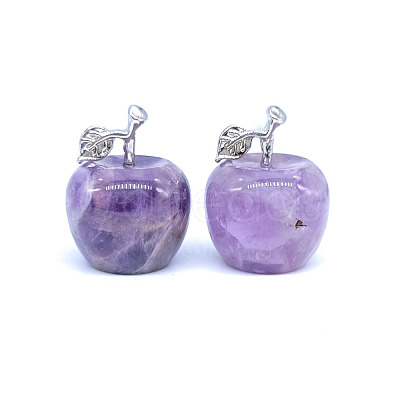 Apple Natural Amethyst Display Decorations XMAS-PW0001-079L-1