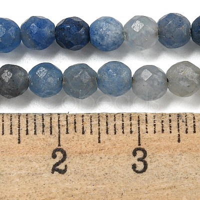 Dyed & Heated Natural Blue Aventurine Beads Strands G-E571-A10-04-1