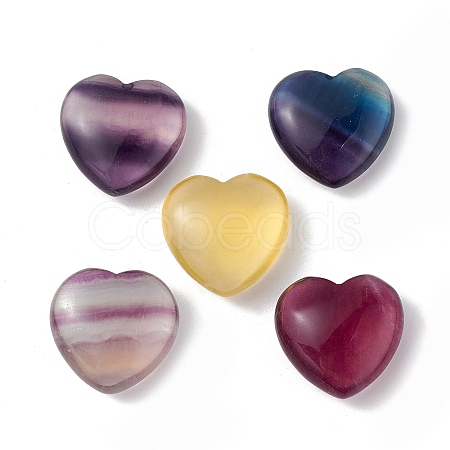 Natural Fluorite Home Heart Love Stones G-G995-C03-B-1