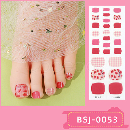 Nail Art Full Cover Toe Nail Stickers MRMJ-YWC0001-BSJ-0053-1