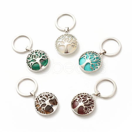 Synthetic & Natural Stone Keychain KEYC-JKC00313-1