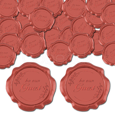 CRASPIRE 50Pcs Adhesive Wax Seal Stickers DIY-CP0010-16A-1