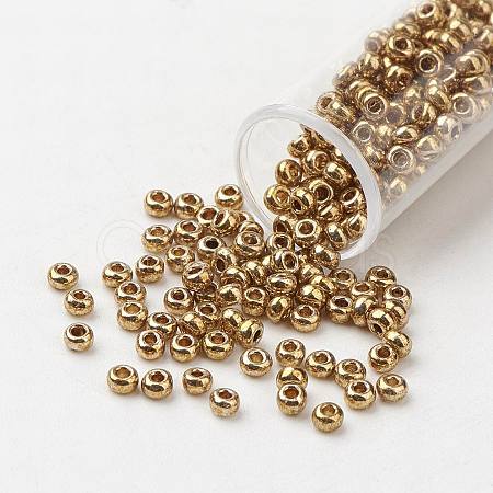 8/0 Grade A Round Glass Seed Beads SEED-N002-C-0570-1