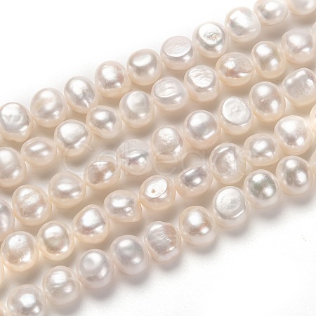 Natural Cultured Freshwater Pearl Beads Strands PEAR-L033-54-01-1