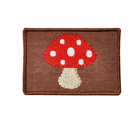 Polyester Embroidery Cloth Iron on Patches MUSH-PW0001-073H-1