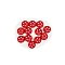 Silicone Beads, Chewing Beads For Teethers, DIY Nursing Necklaces Making, Red, 26mm