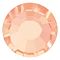 Preciosa&reg Crystal Hotfix Flatback Stones, Czech Crystal, Round(438 11 612 Chaton Rose VIVA 12 &reg), Apricot, SS16(3.8~4mm)