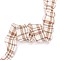 20 Yards Polyester Ruffled Ribbon, Pleated Tartan Ribbon for Wedding, Gift, Party Decoration, Camel, 1-1/2 inch(38mm), about 20.00 Yards(18.29m)/Roll