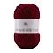 Polyester Yarn for Sweater Hat, for Knitting Crochet Supplies, Dark Red, 2mm, about 92.96 Yards(85m)/Skein