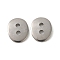 Non-Tarnish 304 Stainless Steel Connector Charms, Oval, Stainless Steel Color, 11x14x0.8mm, Hole: 2mm