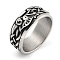 304 Stainless Steel Ring, Rings, Symbol, 9mm, Inner Diameter: 19mm