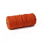 Cotton String Threads for Crafts Knitting Making, FireBrick, 3mm, about 218.72 Yards(200m)/Roll