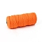 Cotton String Threads for Crafts Knitting Making, Dark Orange, 3mm, about 109.36 Yards(100m)/Roll