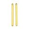 Ion Plating(IP) 304 Stainless Steel Pendants, Column Bar Charm, Real 18K Gold Plated, 27x2mm, Hole: 1.2mm