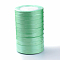 Single Face Satin Ribbon, Polyester Ribbon, Breast Cancer Pink Awareness Ribbon Making Materials, Valentines Day Gifts, Boxes Packages, Light Green, 3/8 inch(10mm), about 25yards/roll(22.86m/roll), 10rolls/group, 250yards/group(228.6m/group)