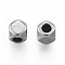 Non-Tarnish 201 Stainless Steel Beads, Cube, Stainless Steel Color, 4x4x4mm, Hole: 2mm