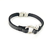 Men's Leather Cord Bracelets BJEW-P198-20-2