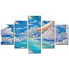 Printed Cloth Hanging Wall Decorations HJEW-WH0180-003-1