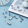 Unicraftale 100Pcs 5 Style 304 Stainless Steel Spacer Beads STAS-UN0030-32-4