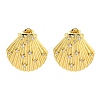 Rack Plating Brass Micro Pave Cubic Zirconia Stud Earring EJEW-C102-35G-01-1