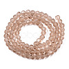 Transparent Glass Beads Strands GLAA-N033-05A-C02-2
