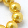 Baking Painted Pearlized Glass Pearl Round Bead Strands HY-Q003-4mm-31-3