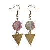 Natural Indian Agate Dangle Earrings EJEW-JE02973-01-2